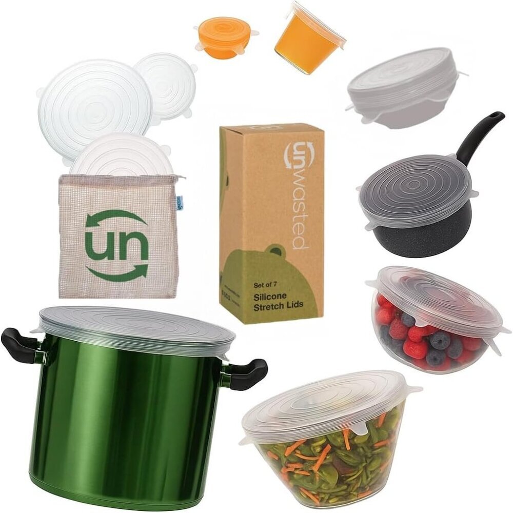 Reusable Silicone Lids Variety Pack – Upgrade Your Kitchen Gadgets with Our Cove